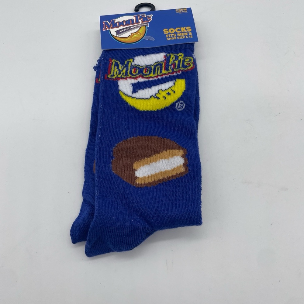 Moon Pie Sheldon Cooper Adult Novelty Crew Socks Size 6-12 New NWT